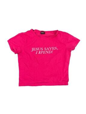 Dolls Kill Women's Pink Tshirt